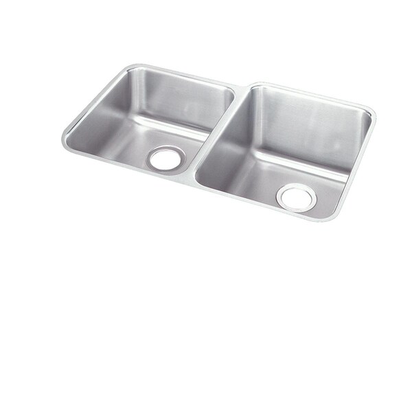 Elkay Pursuit Stainless Steel Double Bowl Undermount Sink PLAUH3120L - main